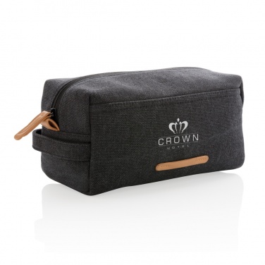 Logo trade advertising product photo of: Canvas toiletry bag PVC free