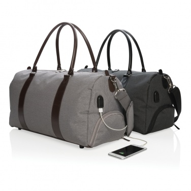 Logotrade promotional giveaway image of: Weekend bag with USB A output