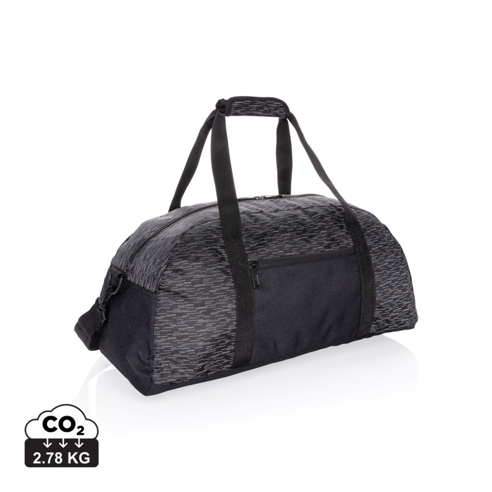 Logo trade promotional products image of: AWARE™ RPET Reflective weekend bag