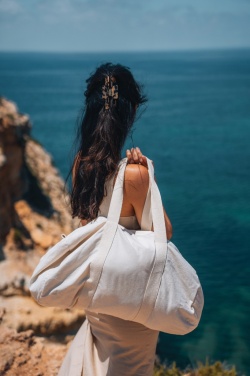 Logotrade promotional merchandise picture of: Impact Aware™ 285gsm rcanvas duffel bag undyed