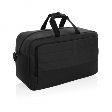 Logo trade promotional giveaway photo of: Armond AWARE™ RPET weekend duffel bag