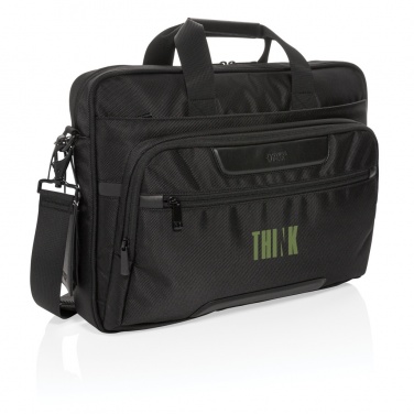Logo trade promotional giveaways picture of: Swiss Peak RPET Voyager RFID 15.6" laptop bag