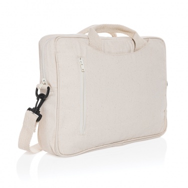 Logotrade promotional item image of: Laluka AWARE™ recycled cotton 15.4 inch laptop bag