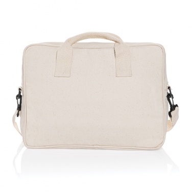 Logo trade promotional giveaways image of: Laluka AWARE™ recycled cotton 15.4 inch laptop bag