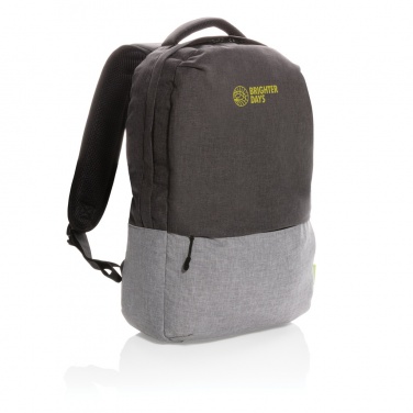 Logo trade corporate gifts picture of: Duo colour RPET 15.6" RFID laptop backpack PVC free