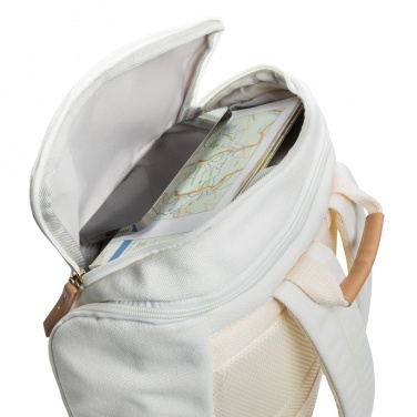 Logotrade promotional item picture of: Impact AWARE™ 16 oz. recycled canvas 15" laptop backpack