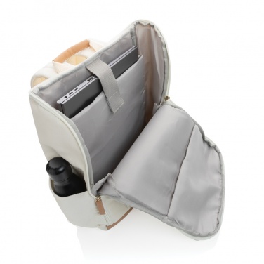 Logotrade corporate gifts photo of: Impact AWARE™ 16 oz. recycled canvas 15" laptop backpack