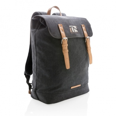 Logotrade corporate gift picture of: Canvas laptop backpack PVC free