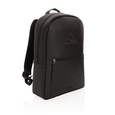 Logo trade promotional products picture of: Swiss Peak deluxe PU laptop backpack PVC free