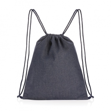 Logotrade advertising product image of: Impact AWARE™ recycled denim drawstring backpack