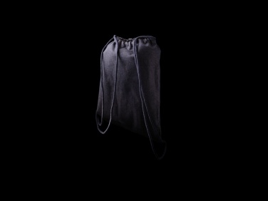 Logo trade corporate gifts picture of: Impact AWARE™ recycled denim drawstring backpack