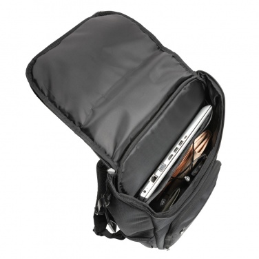Logotrade advertising products photo of: Swiss Peak AWARE™ RPET Voyager 15.6" laptop backpack