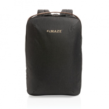 Logotrade advertising products photo of: Impact AWARE™ 300D two tone deluxe 15.6" laptop backpack