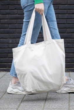 Logotrade promotional item picture of: Impact Aware™ 240 gsm rcanvas shopper w/pocket undyed