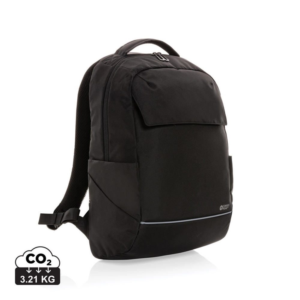 Logotrade promotional merchandise image of: Swiss Peak Brooke AWARE™ RPET daily 15.6" laptop backpack