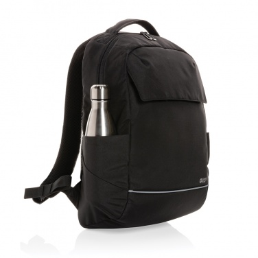 Logo trade corporate gifts image of: Swiss Peak Brooke AWARE™ RPET daily 15.6" laptop backpack