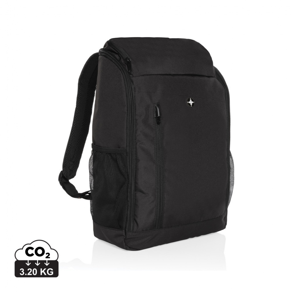 Logo trade corporate gift photo of: Swiss Peak AWARE™ easy access 15.6'' laptop backpack