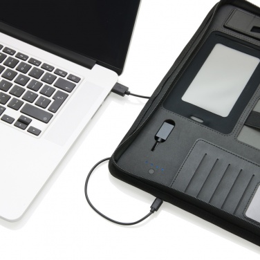 Logotrade promotional gifts photo of: Tech portfolio with powerbank