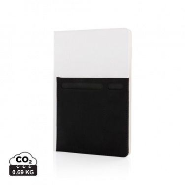 Logotrade promotional item picture of: A5 Deluxe notebook with smart pockets