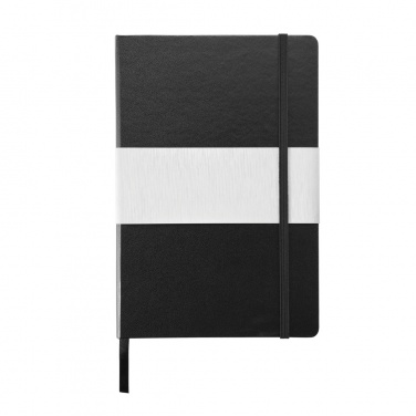 Logo trade business gifts image of: Deluxe hardcover A5 notebook