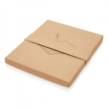 Logo trade advertising products picture of: A5 notebook with bamboo pen including stylus