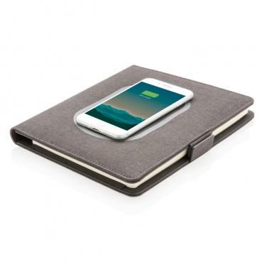 Logo trade advertising products image of: Air 5W wireless charging notebook cover A5