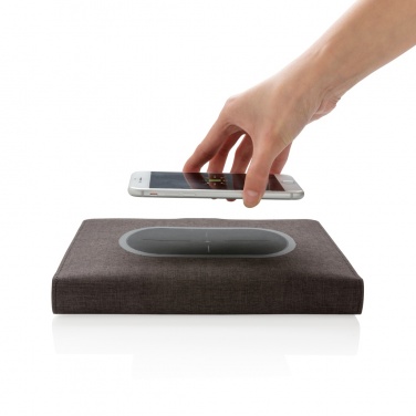 Logo trade business gift photo of: Air 5W wireless charging notebook cover A5