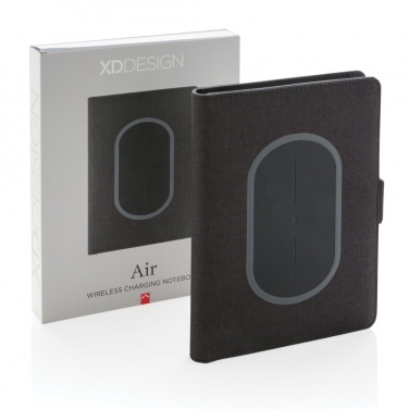 Logotrade promotional item image of: Air 5W wireless charging notebook cover A5