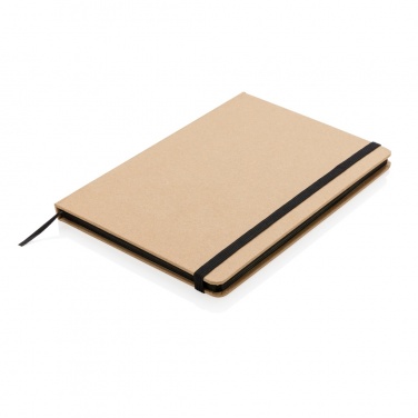 Logo trade business gifts image of: A5 kraft notebook