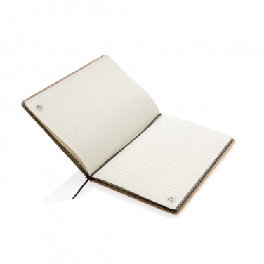 Logo trade promotional giveaway photo of: A5 kraft notebook