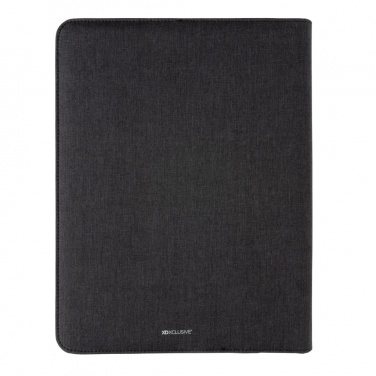 Logo trade promotional items picture of: Air 5W wireless charging portfolio A4 w/ 5000 mAh powerbank