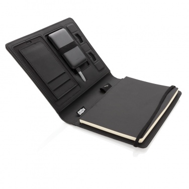 Logotrade promotional merchandise picture of: Air 5W wireless charging notebook with 5000mAh powerbank