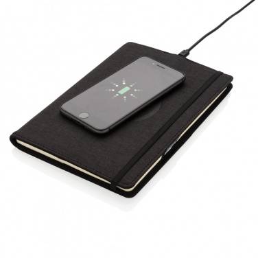 Logotrade promotional giveaway image of: Air 5W wireless charging refillable journal cover A5