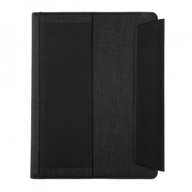 Logo trade promotional item photo of: Fiko 5W wireless charging portfolio A4 with powerbank