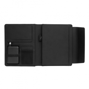 Logo trade corporate gift photo of: Fiko wireless charging A5 portfolio with powerbank