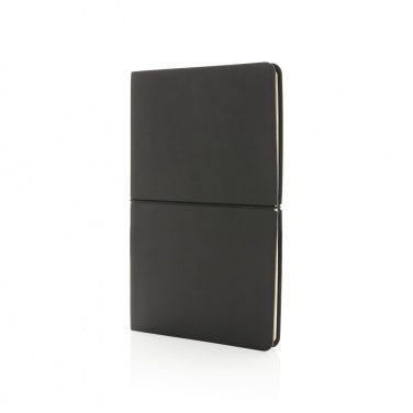 Logo trade promotional merchandise image of: Modern deluxe softcover A5 notebook