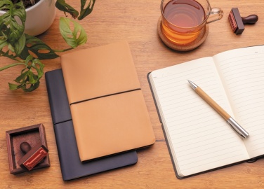 Logo trade promotional items image of: Modern deluxe softcover A5 notebook