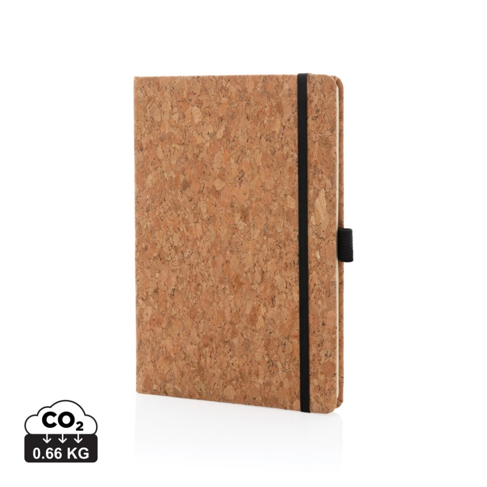 Logo trade corporate gift photo of: Cork hardcover notebook A5