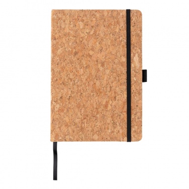 Logo trade promotional merchandise image of: Cork hardcover notebook A5