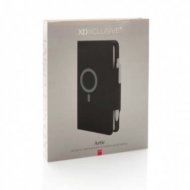 Logotrade promotional gift picture of: Artic Magnetic 10W wireless charging A5 notebook