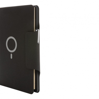 Logo trade promotional merchandise photo of: Artic Magnetic 10W wireless charging A4 portfolio