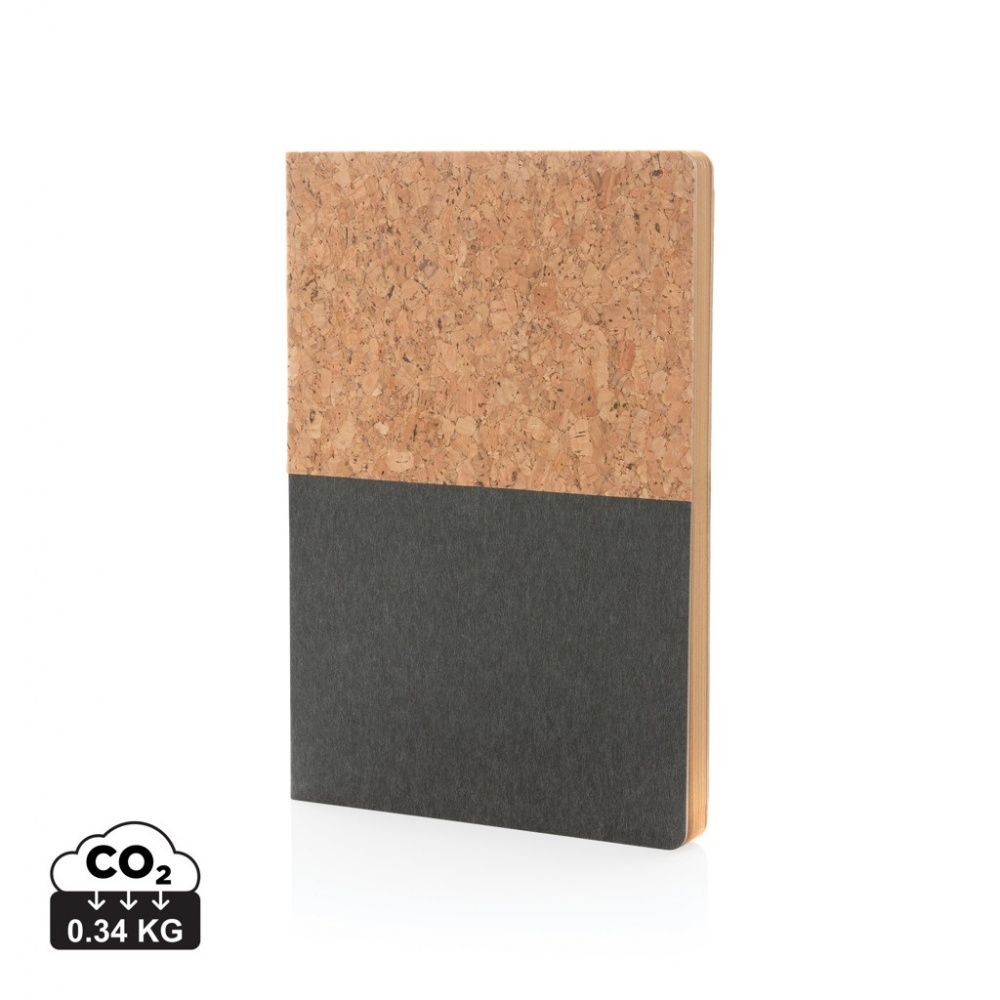 Logo trade promotional products picture of: A5 cork & kraft notebook