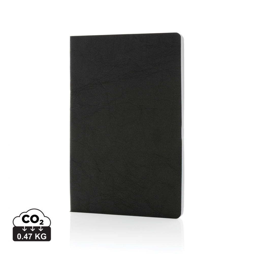 Logo trade promotional products image of: Salton A5 GRS certified recycled paper notebook