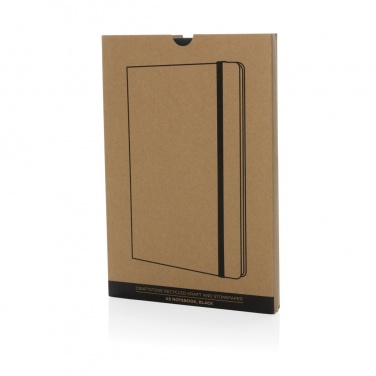 Logo trade promotional items image of: Craftstone A5 recycled kraft and stonepaper notebook
