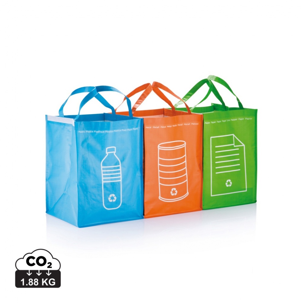 Logotrade promotional gift picture of: 3pcs recycle waste bags