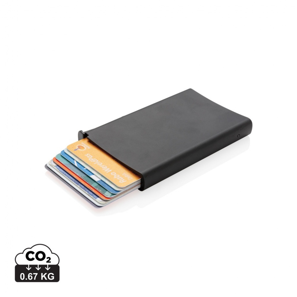 Logo trade corporate gift photo of: Standard aluminium RFID cardholder