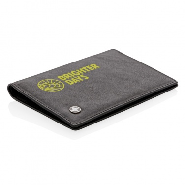 Logo trade advertising products image of: RFID anti-skimming passport holder