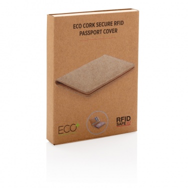 Logo trade promotional giveaway photo of: Cork secure RFID passport cover
