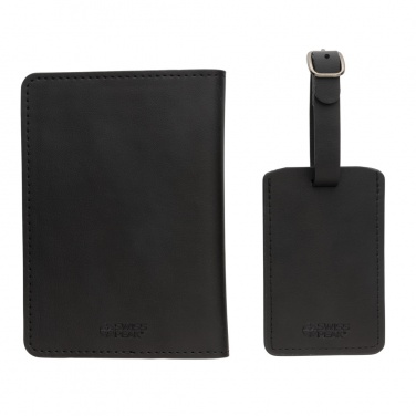 Logotrade promotional merchandise picture of: Swiss Peak GRS recycled PU travel gift set