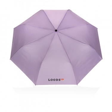 Logo trade promotional gifts image of: 21" Impact AWARE™ 190T mini auto open umbrella